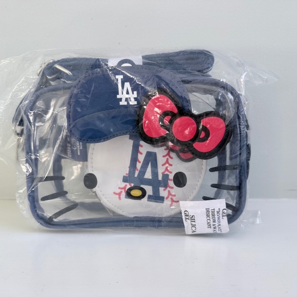 Hello Kitty Handbags - Hello Kitty LA Dodgers Clear Bag